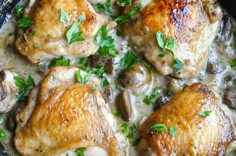 Chicken Thighs Marsala