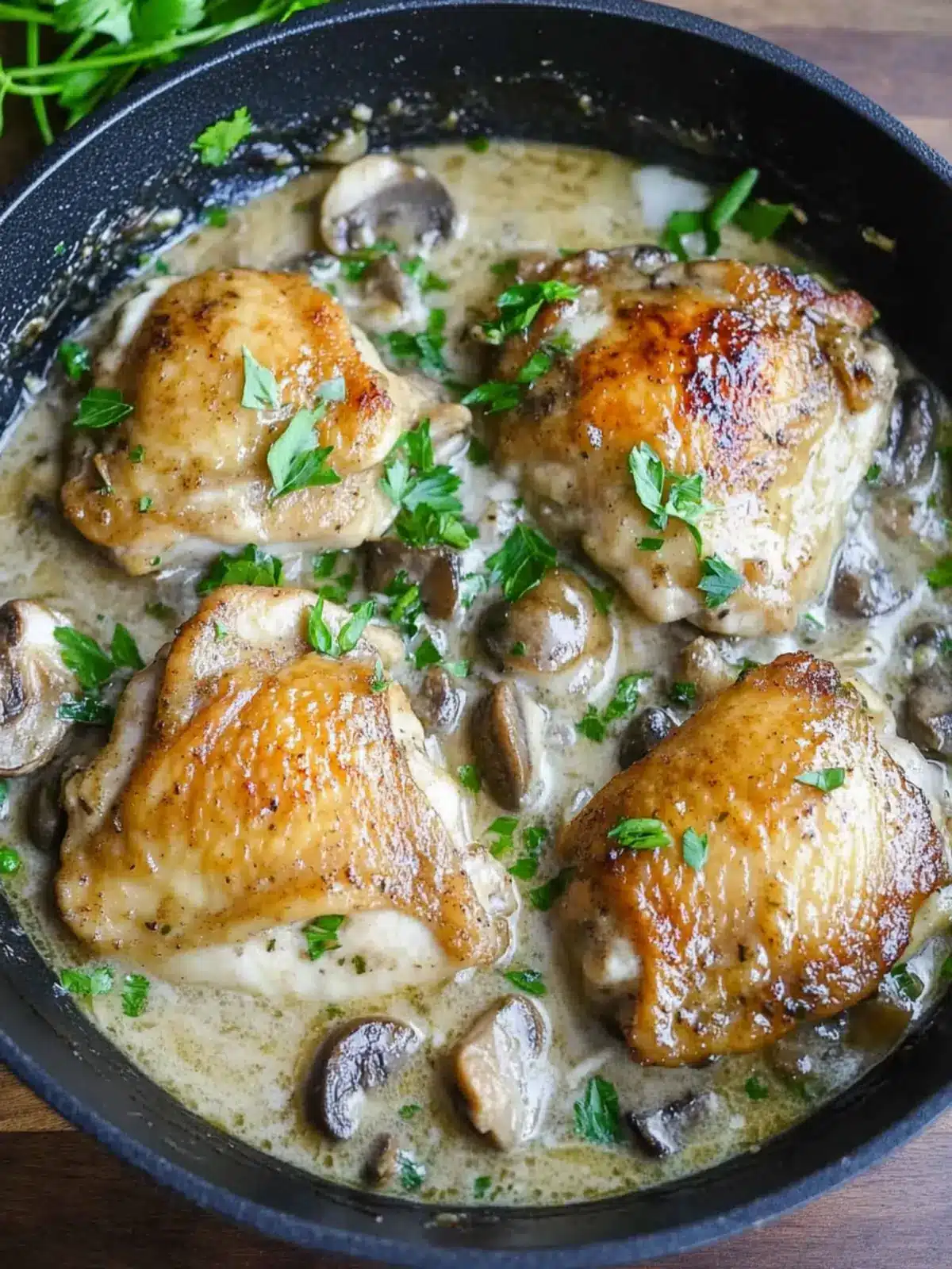 Savory Chicken Thighs Marsala in One Skillet Tonight 5 Chicken Thighs Marsala