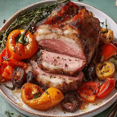 Slow-Roasted Pork And Peppers