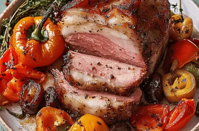 Slow-Roasted Pork And Peppers