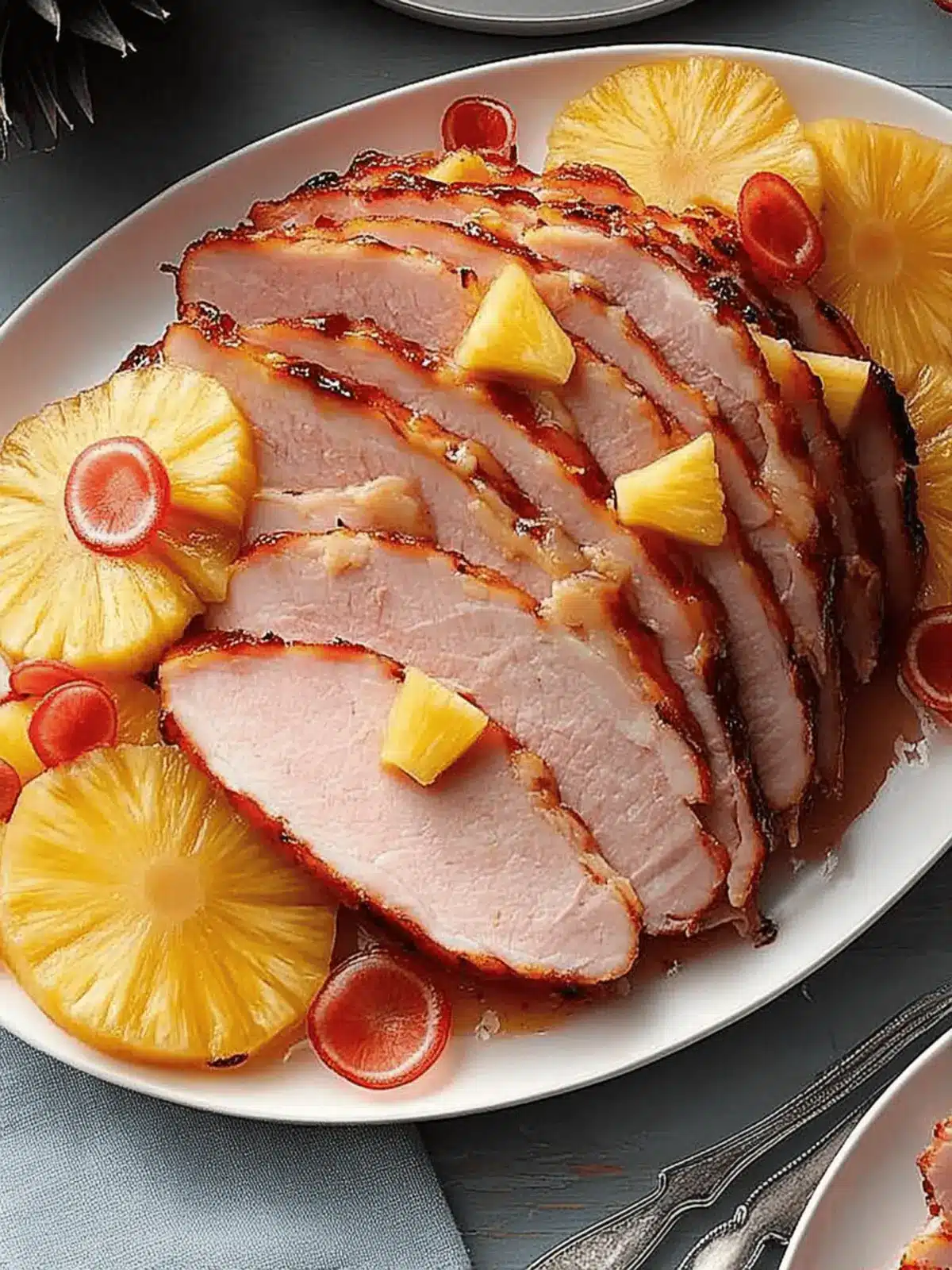 Baked Ham with Pineapple