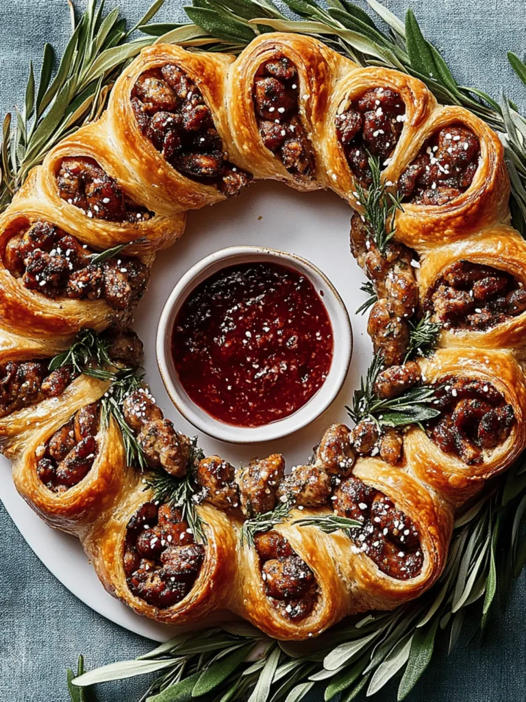 Sausage Roll Wreath