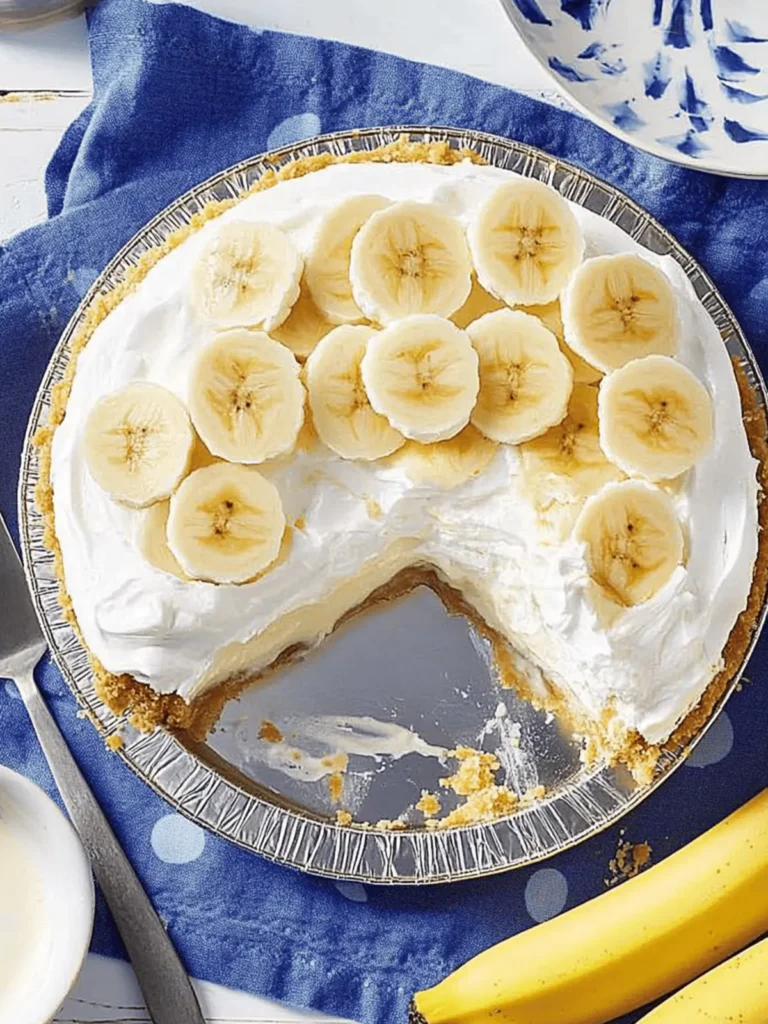 No-Bake Banana Cream Pie with Pudding in 10 Minutes Flat 3 Banana Cream Pie with Pudding