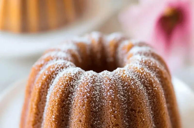 Sweet Rice Mini Bundt Cake with Freshly Milled Sweet Rice Flour