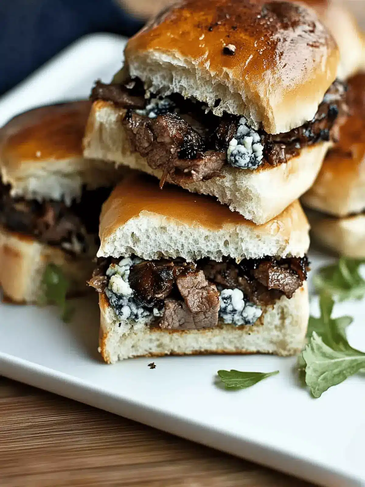 Beef and Blue Cheese Sliders