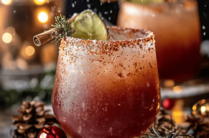 Whoville’s Spiced Up Christmas Margarita (with mocktail)