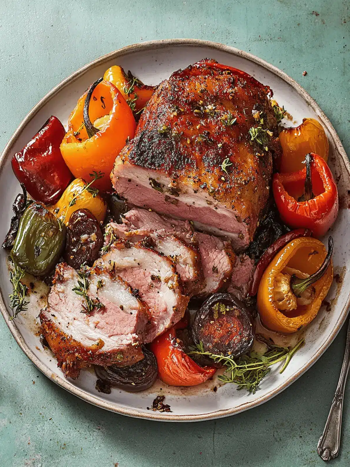 Slow-Roasted Pork And Peppers