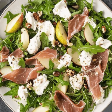 Prosciutto, Pear & Burrata Salad