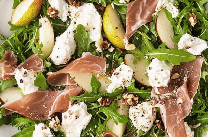 Prosciutto, Pear & Burrata Salad