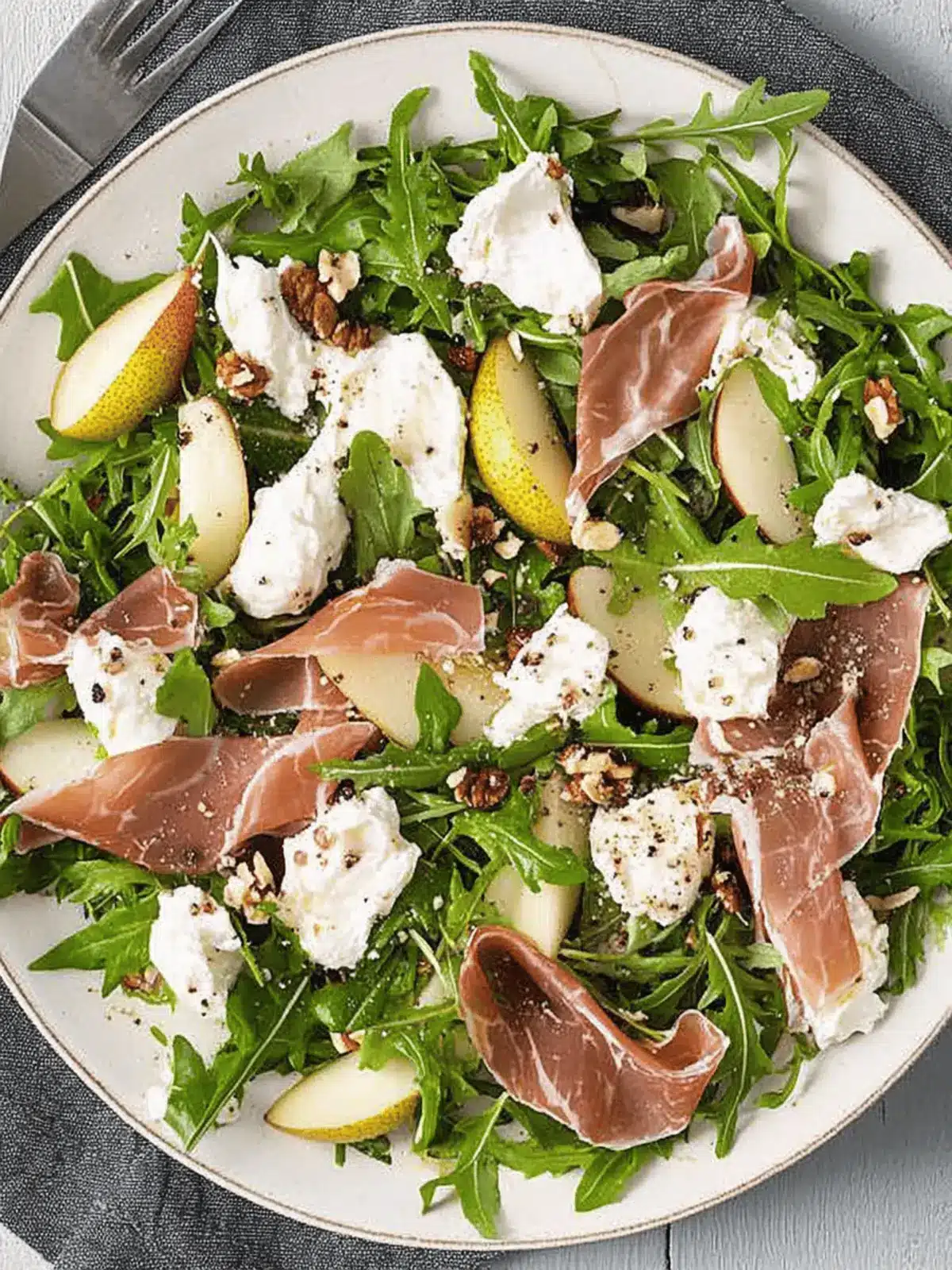 Prosciutto, Pear & Burrata Salad: A Quick Gourmet Treat 5 Prosciutto, Pear & Burrata Salad