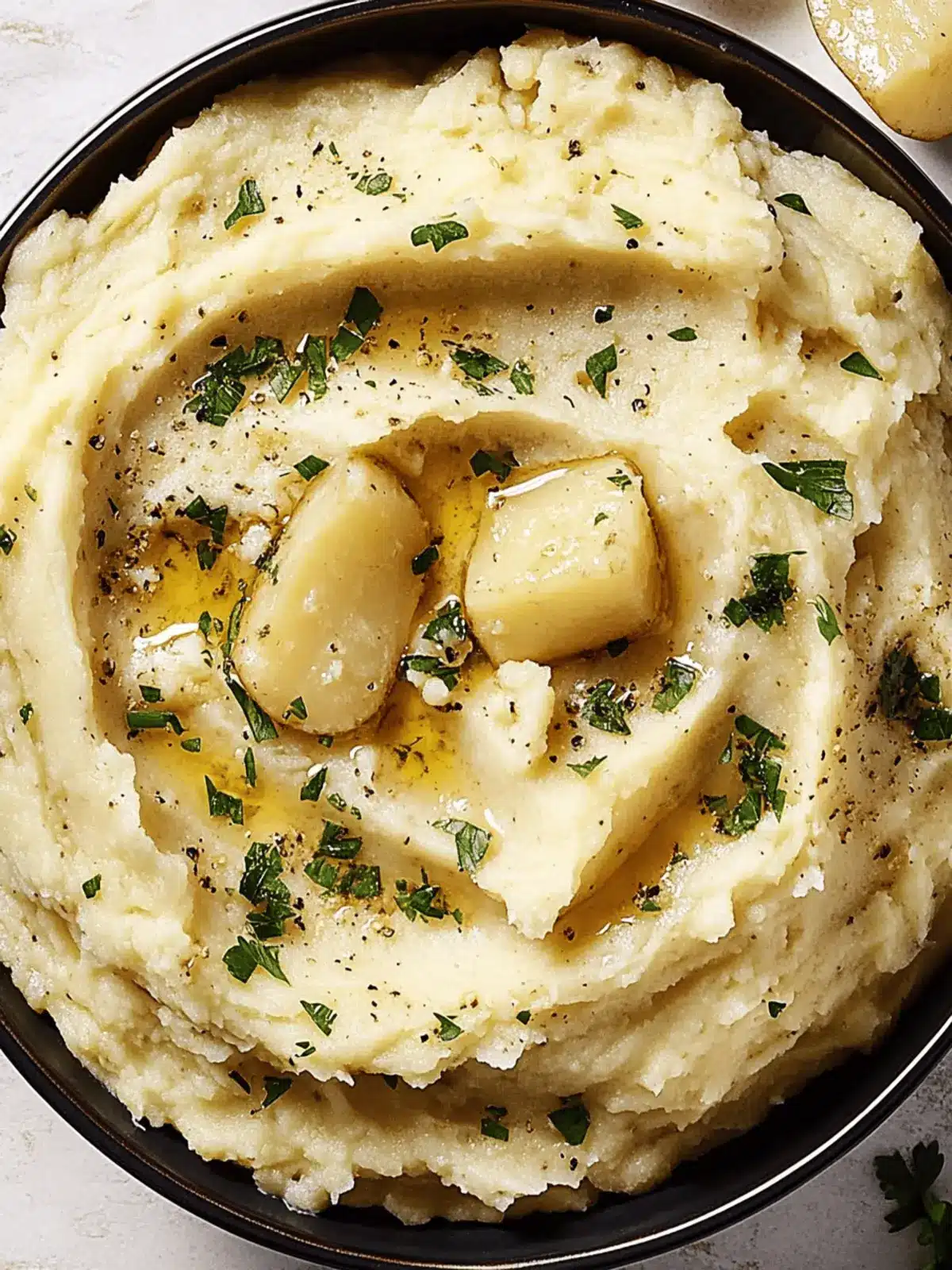 Creamy Garlic Mashed Potatoes with Balsamic Bliss 4 Garlic Mashed Potatoes