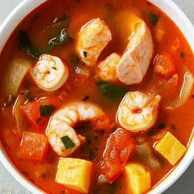Delicious Seafood Soup Loaded with Salmon and Shrimp 10 Seafood Soup