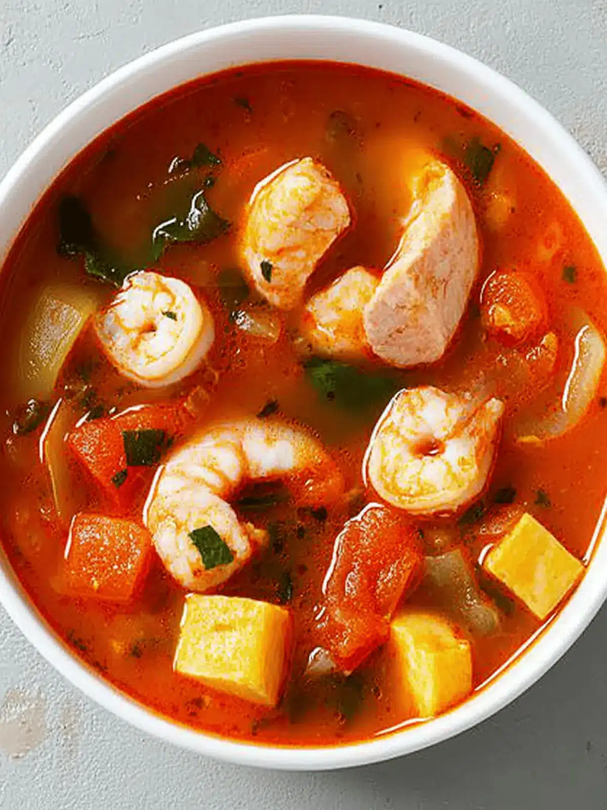 Delicious Seafood Soup Loaded with Salmon and Shrimp 5 Seafood Soup