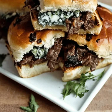 Beef and Blue Cheese Sliders