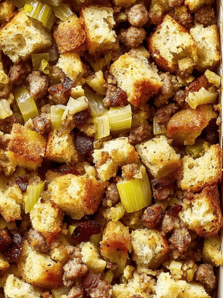 Savory Sausage Stuffing with Cranberries You’ll Love 2 Sausage Stuffing