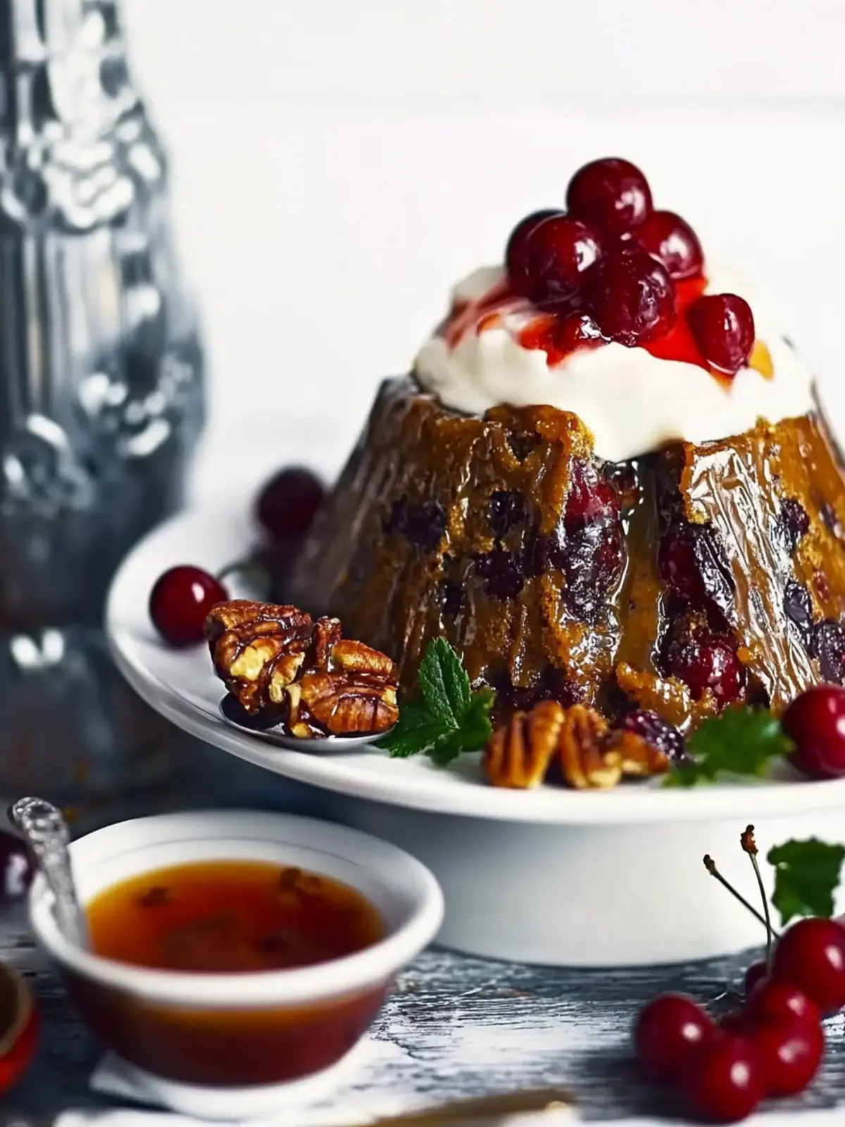 Delightful Cherry Pecan Christmas Pudding for Festive Cheer 3 Cherry pecan Christmas pudding