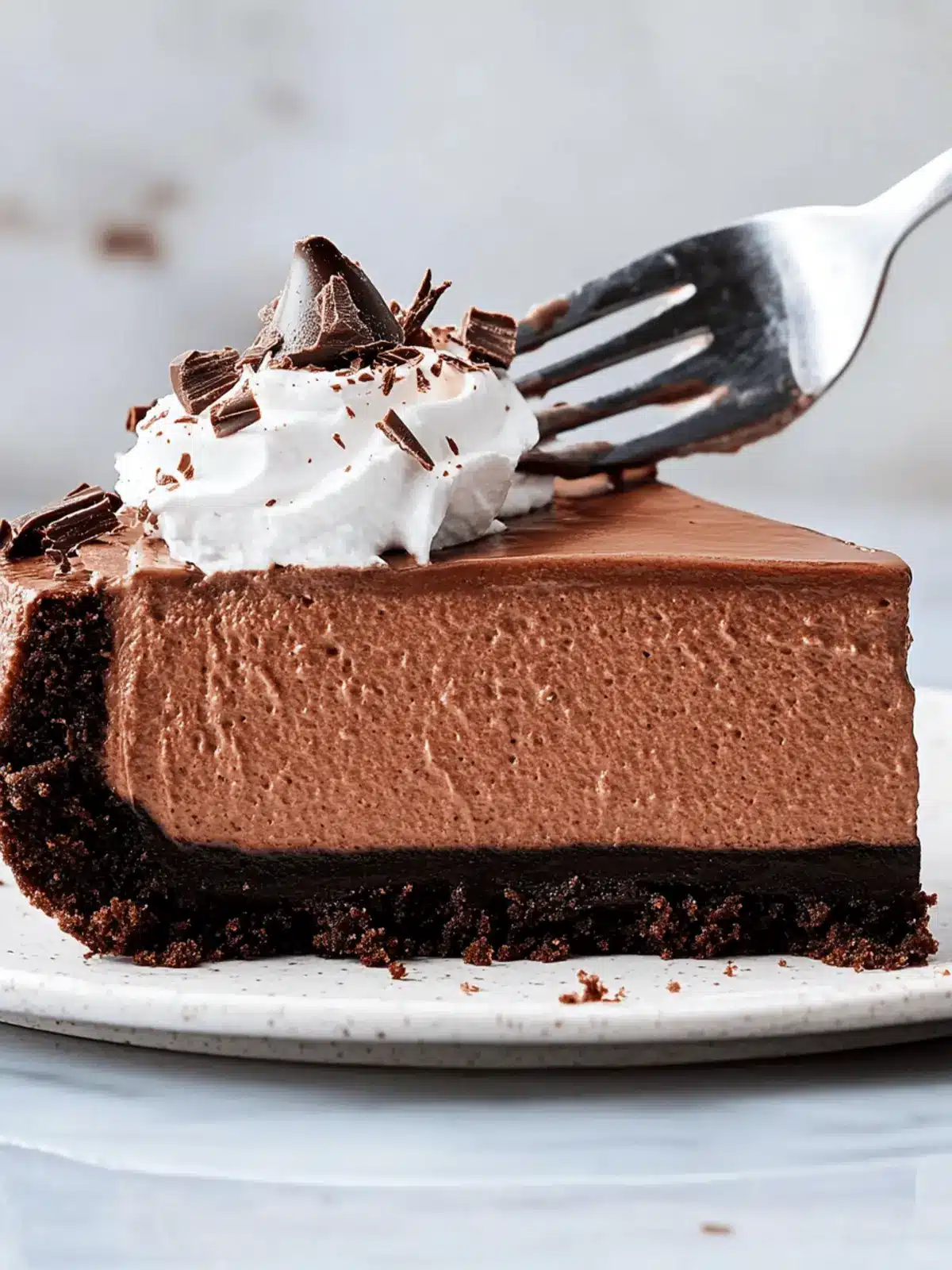 Decadent Chocolate Cheesecake with Oreo Crust Bliss 3 Chocolate Cheesecake