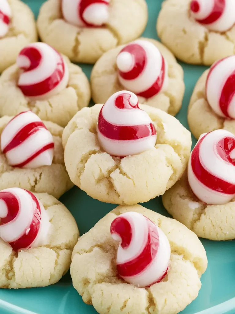 Peppermint Kiss Cookies