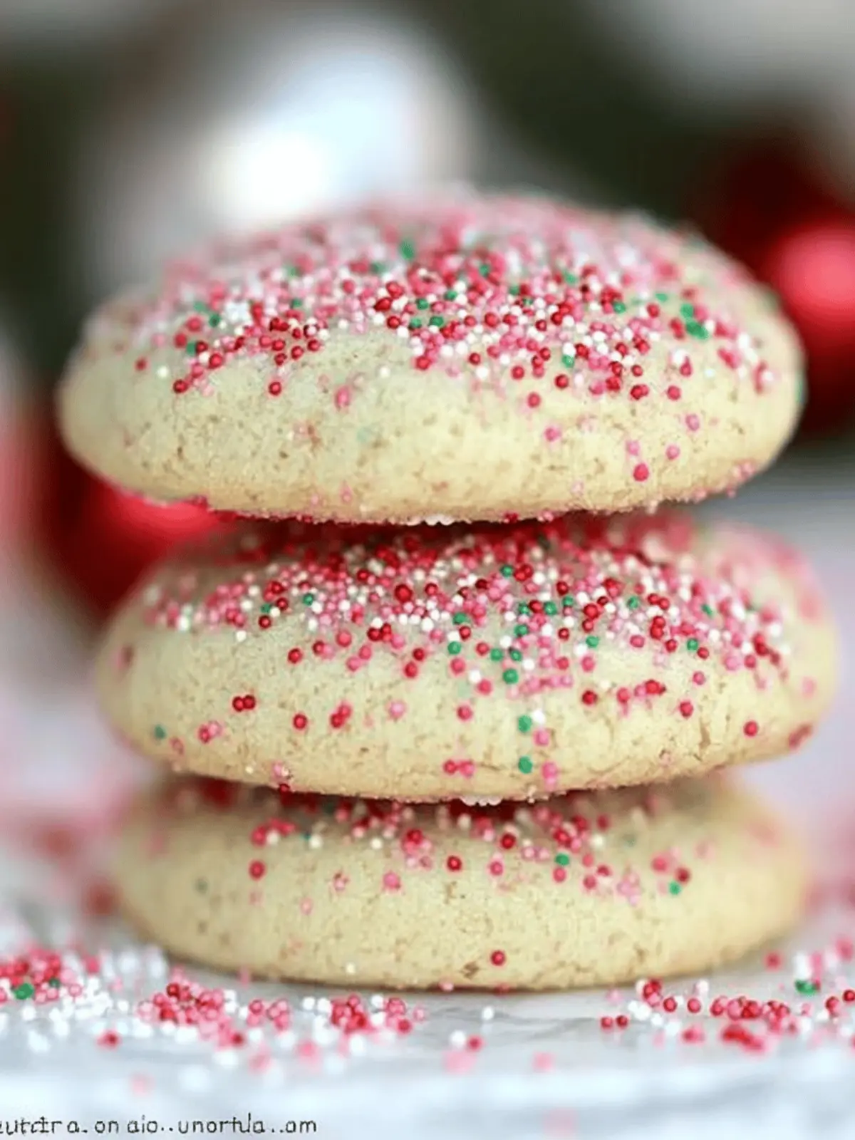Soft Christmas Sprinkle Cookies