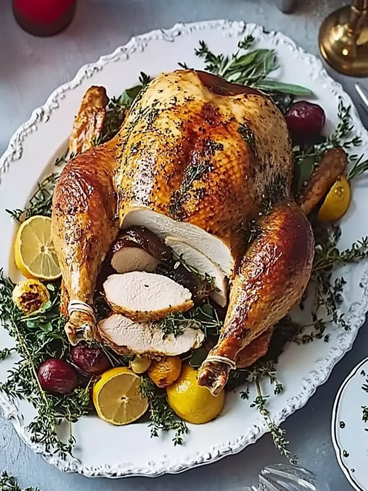 Thyme & Garlic Turkey Crown: A Juicy Holiday Delight 5 Thyme & garlic turkey crown