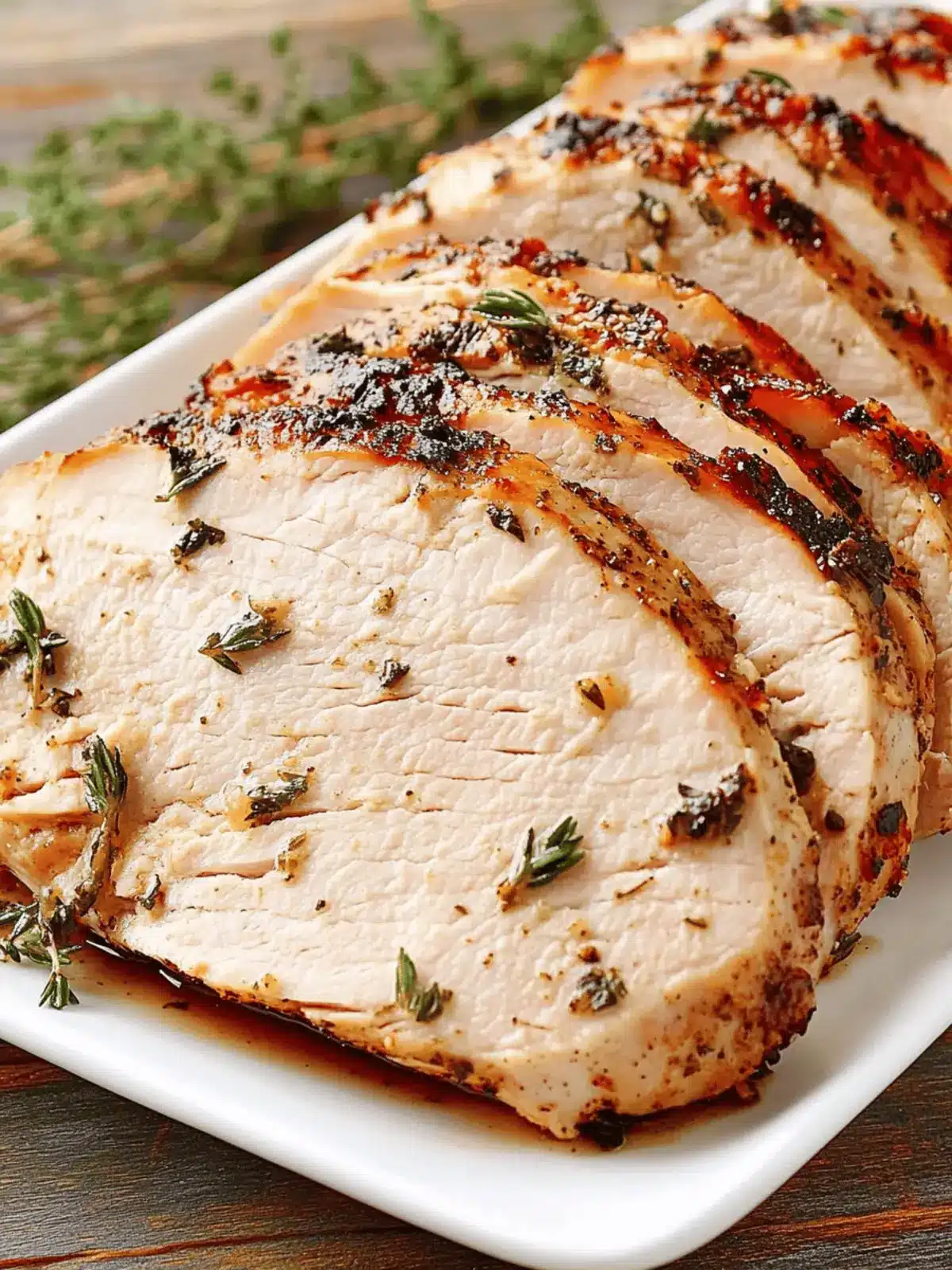 Juicy Air Fryer Garlic Herb Turkey Breast in Just 30 Minutes 3 Air Fryer Garlic Herb Turkey Breast