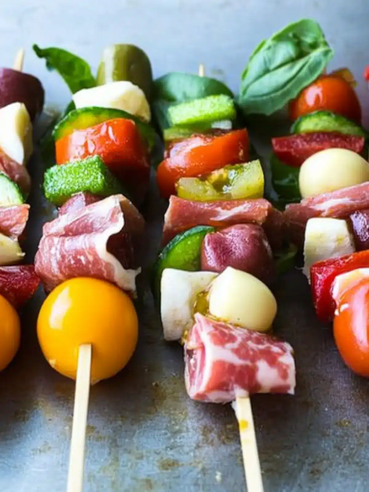 Delicious Antipasto Skewers: Customize Your Perfect Bite 2 Antipasto Skewers