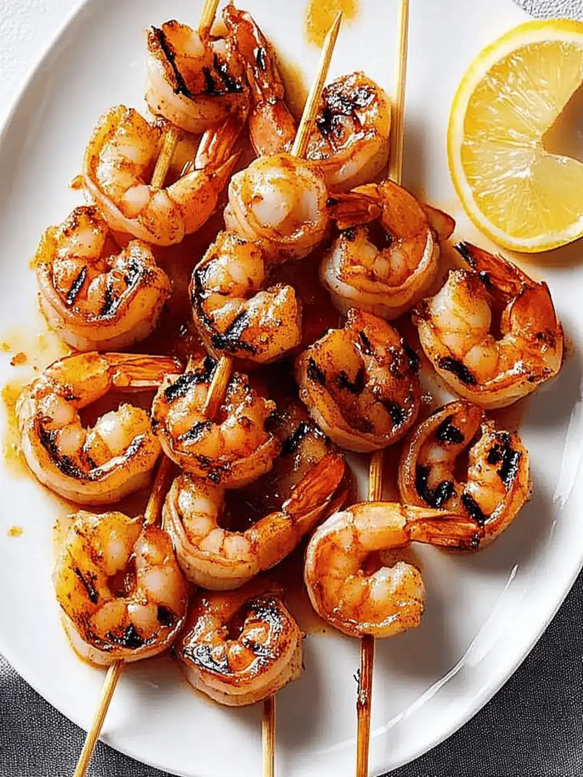 Grilled Shrimp Bliss: Quick Butter-Infused Summer Delight 4 Grilled Shrimp