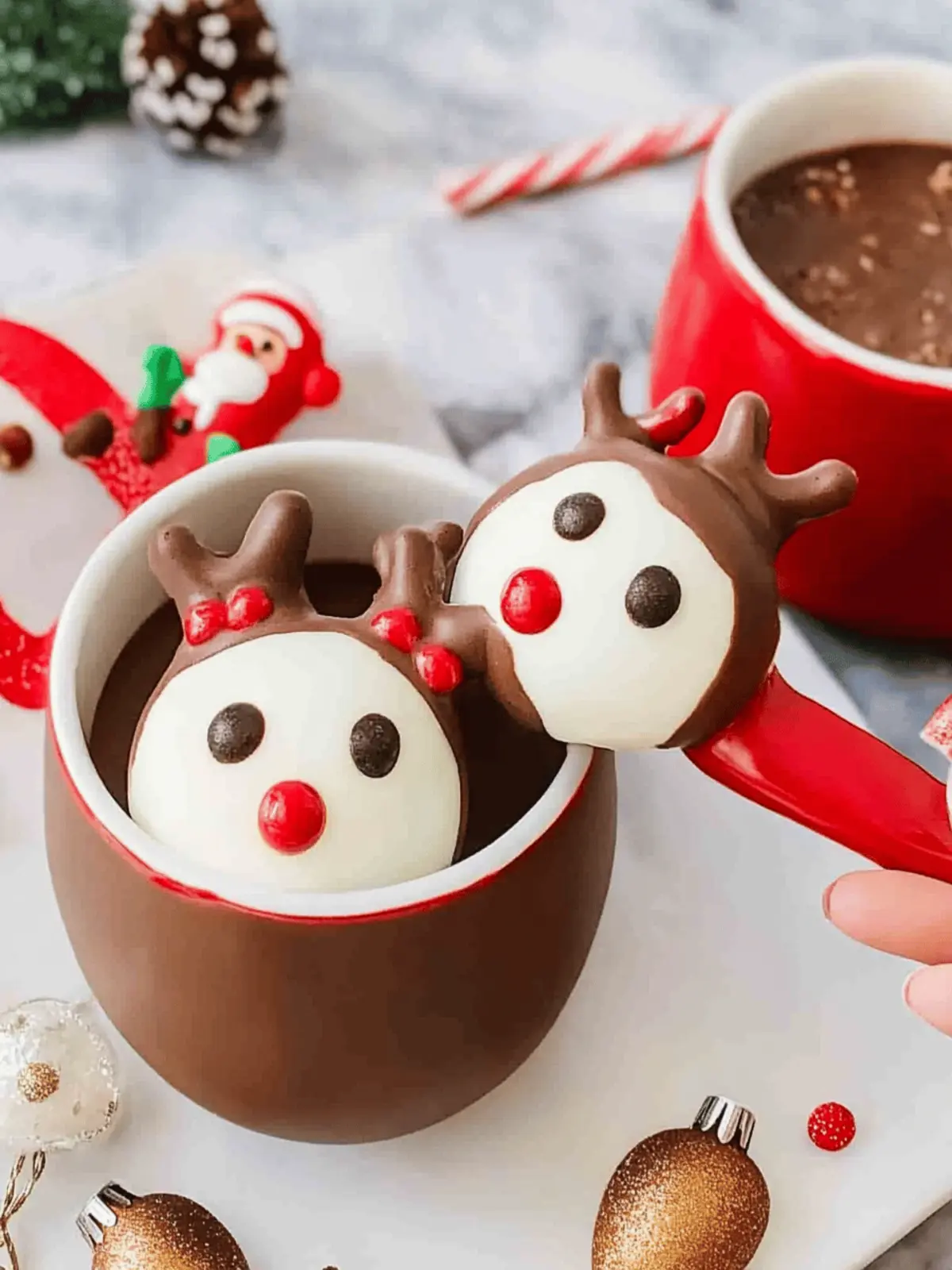 Rudolph Reindeer Christmas Hot Chocolate Bombs