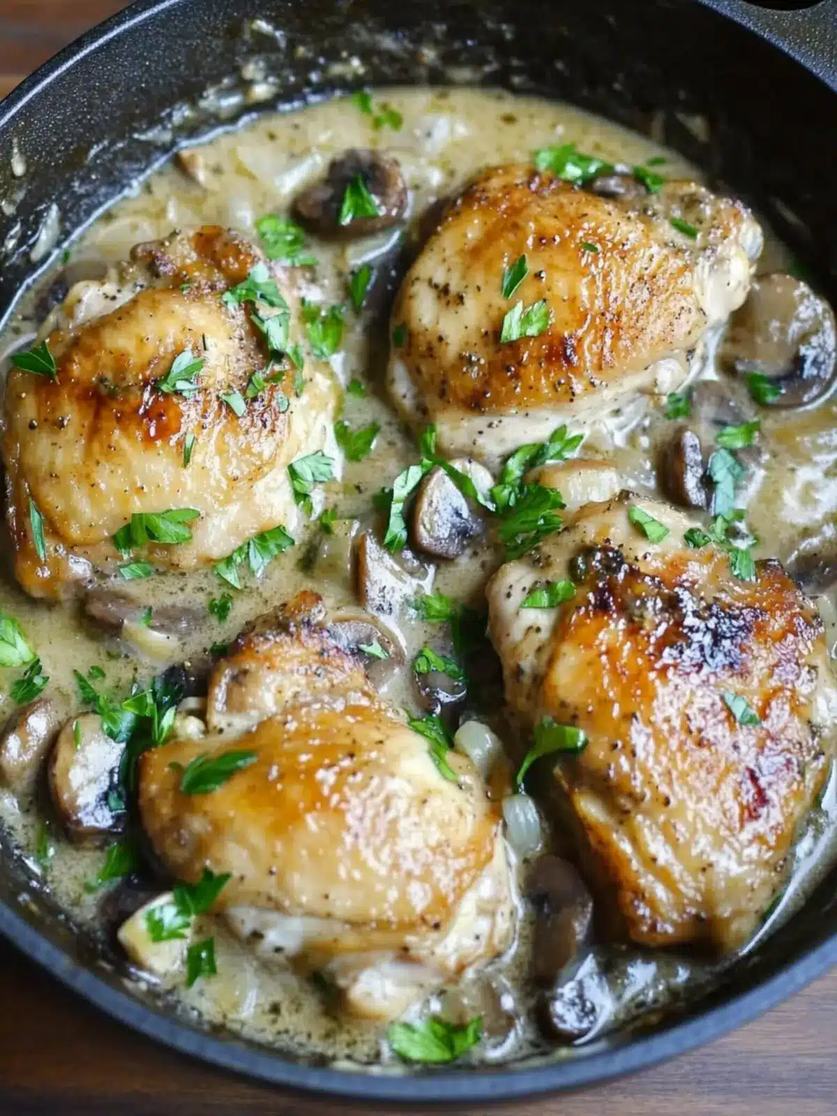 Chicken Thighs Marsala