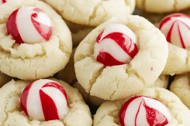 Peppermint Kiss Cookies