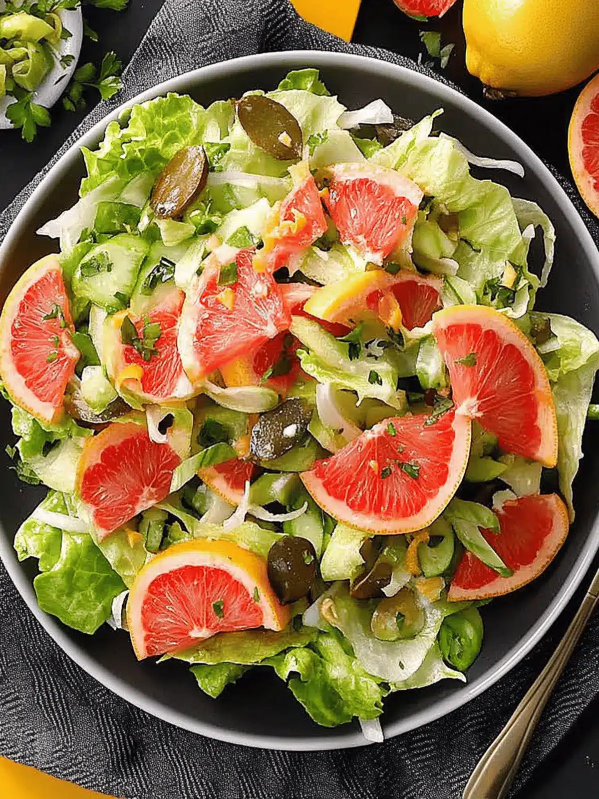 Grapefruit Lettuce Salad