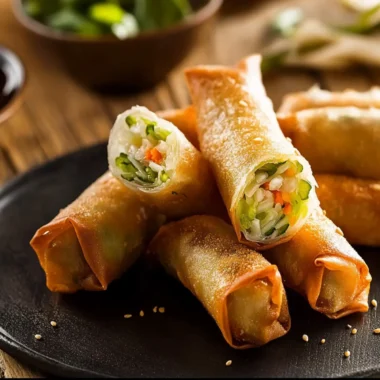 Delicious Spring Rolls (Chun Juan) Made Fresh at Home 9 Spring rolls (Chun juan)