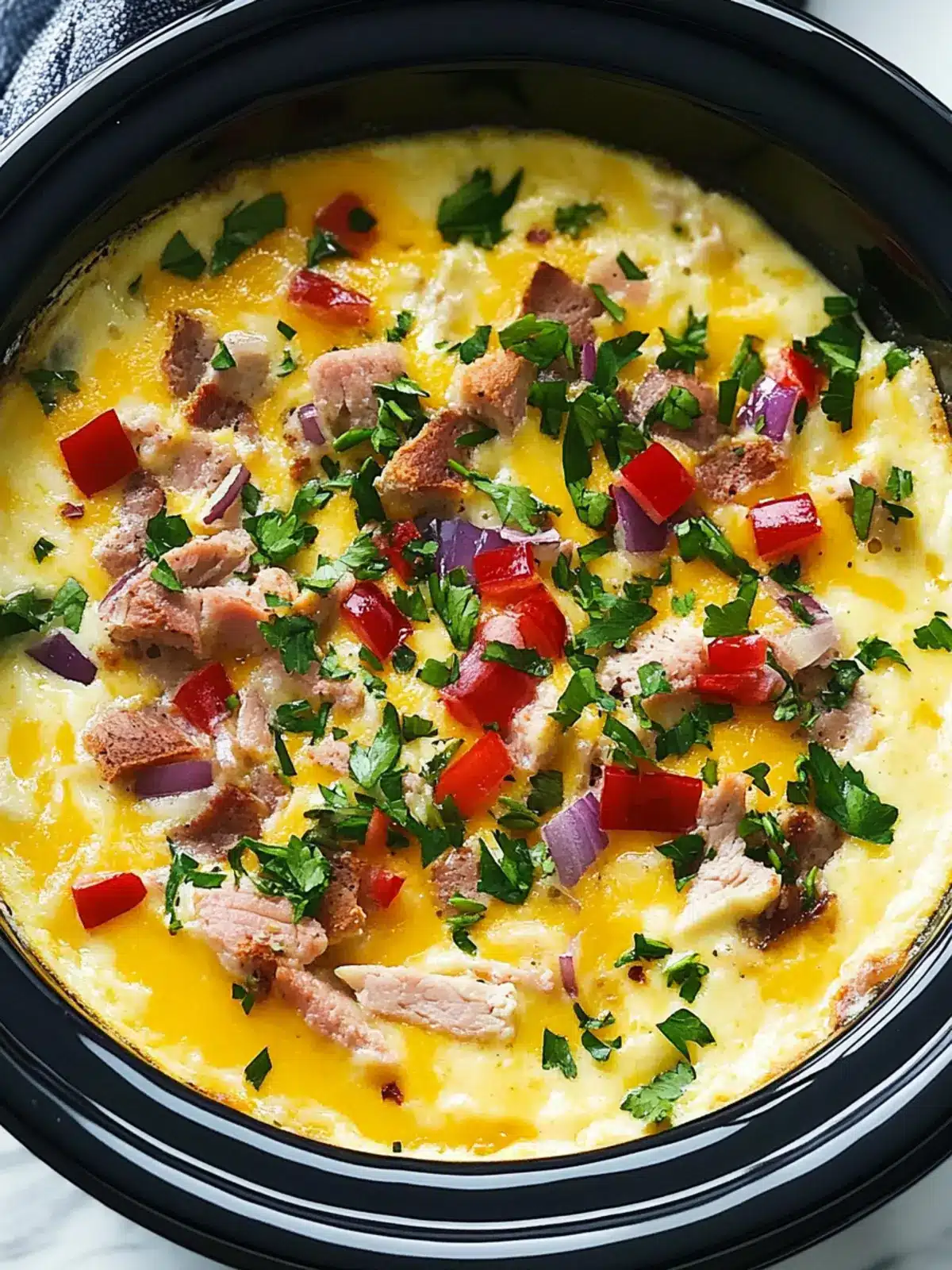 Overnight Crock-Pot Breakfast Casserole