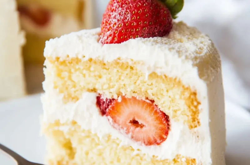 Moist and Fluffy Strawberry Shortcake