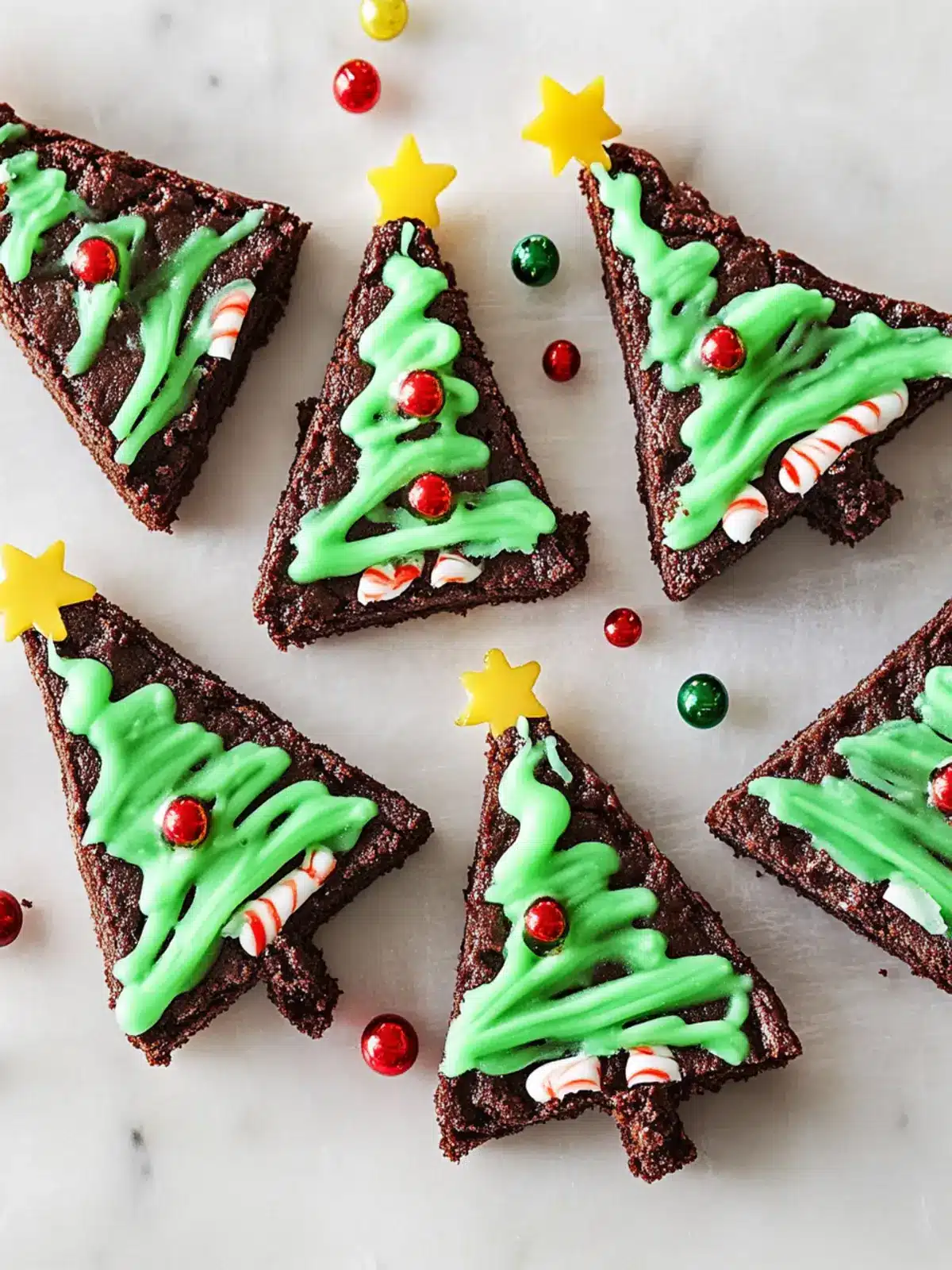 Delicious Christmas Tree Brownies Kids Will Love to Decorate 2 Christmas Tree Brownies