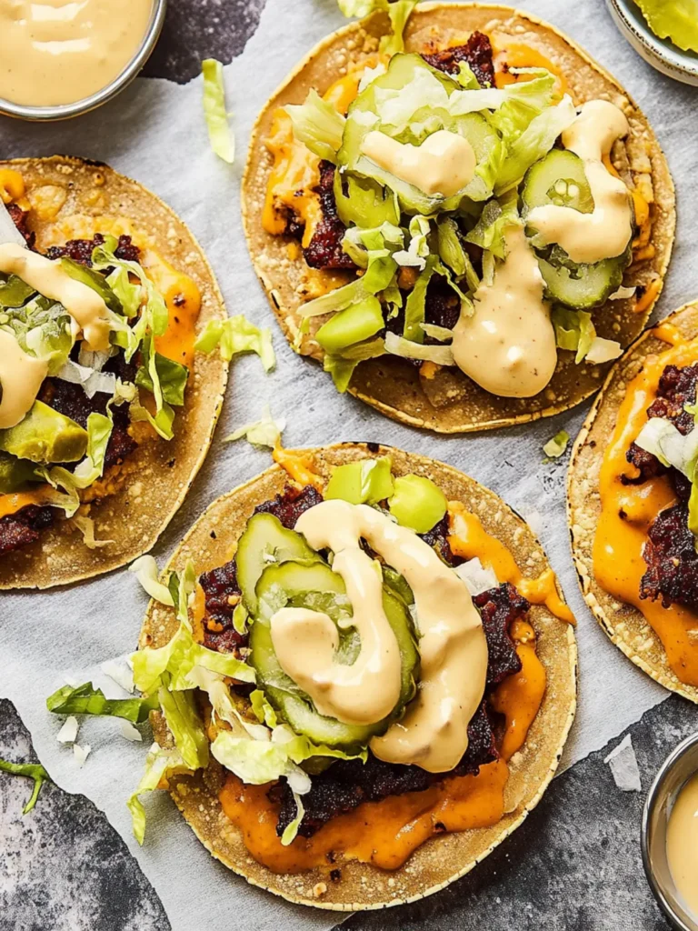 Savory Smash Burger Tacos: Quick, Fun, and Flavor-Packed! 3 Smash Burger Tacos
