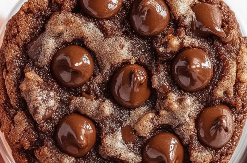 Chewy Double Chocolate Chip Cookies