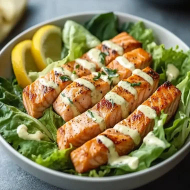 Salmon Caesar Salad