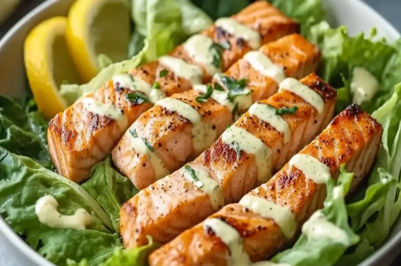 Salmon Caesar Salad