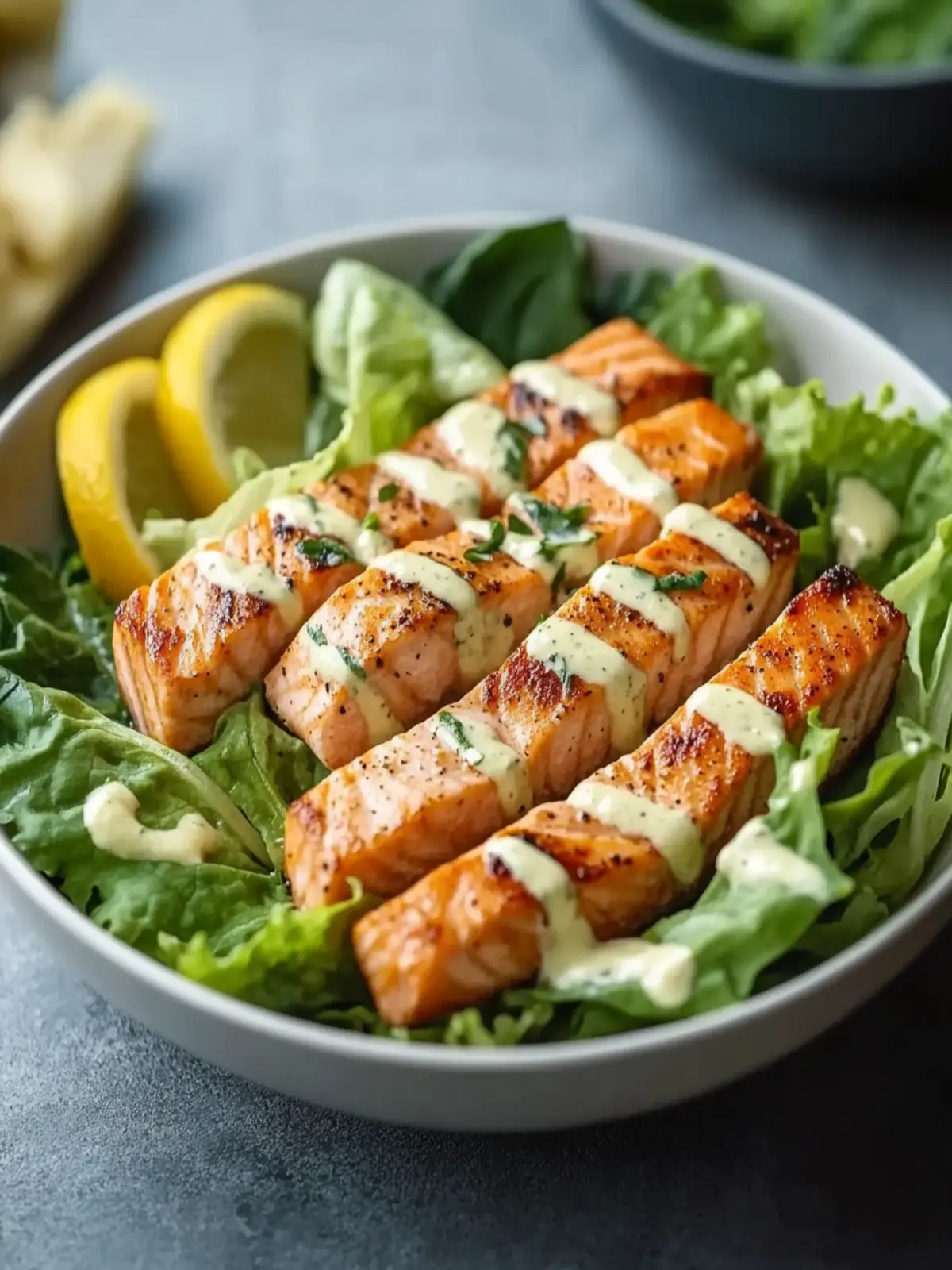 Salmon Caesar Salad