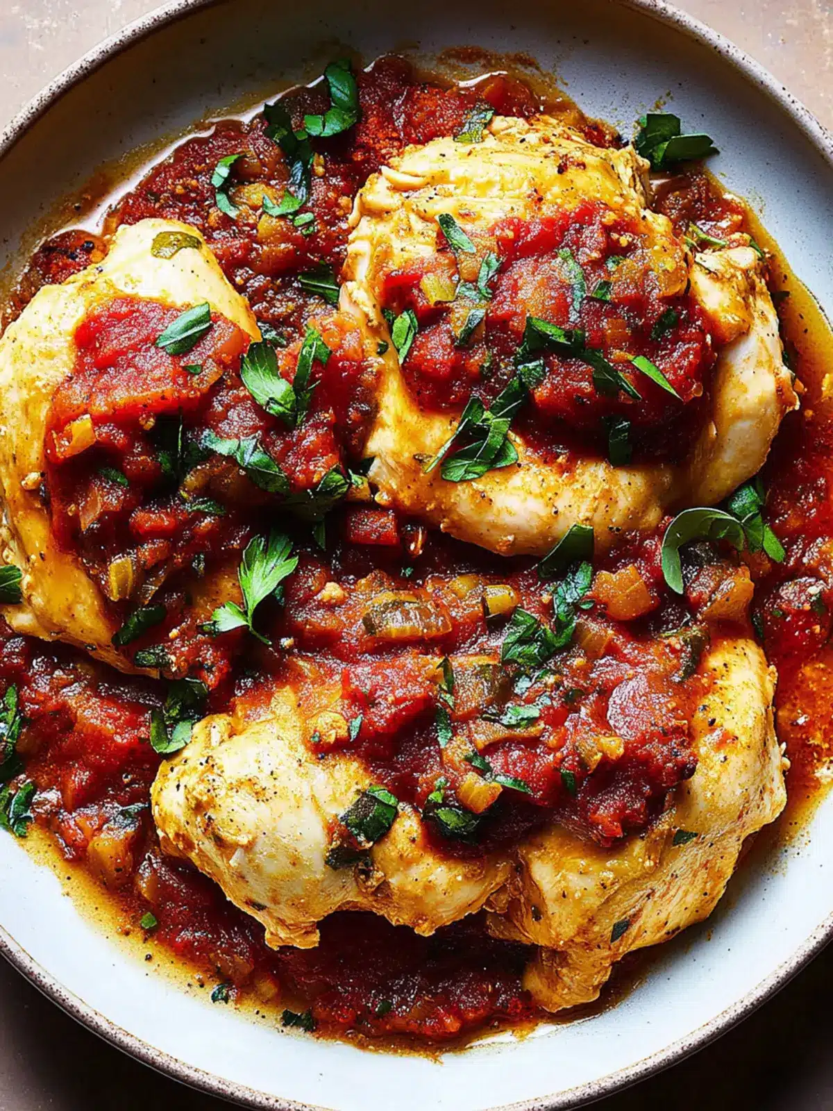 Savory Chicken Cacciatore: Effortless One-Pan Dinner Delight 4 Chicken Cacciatore