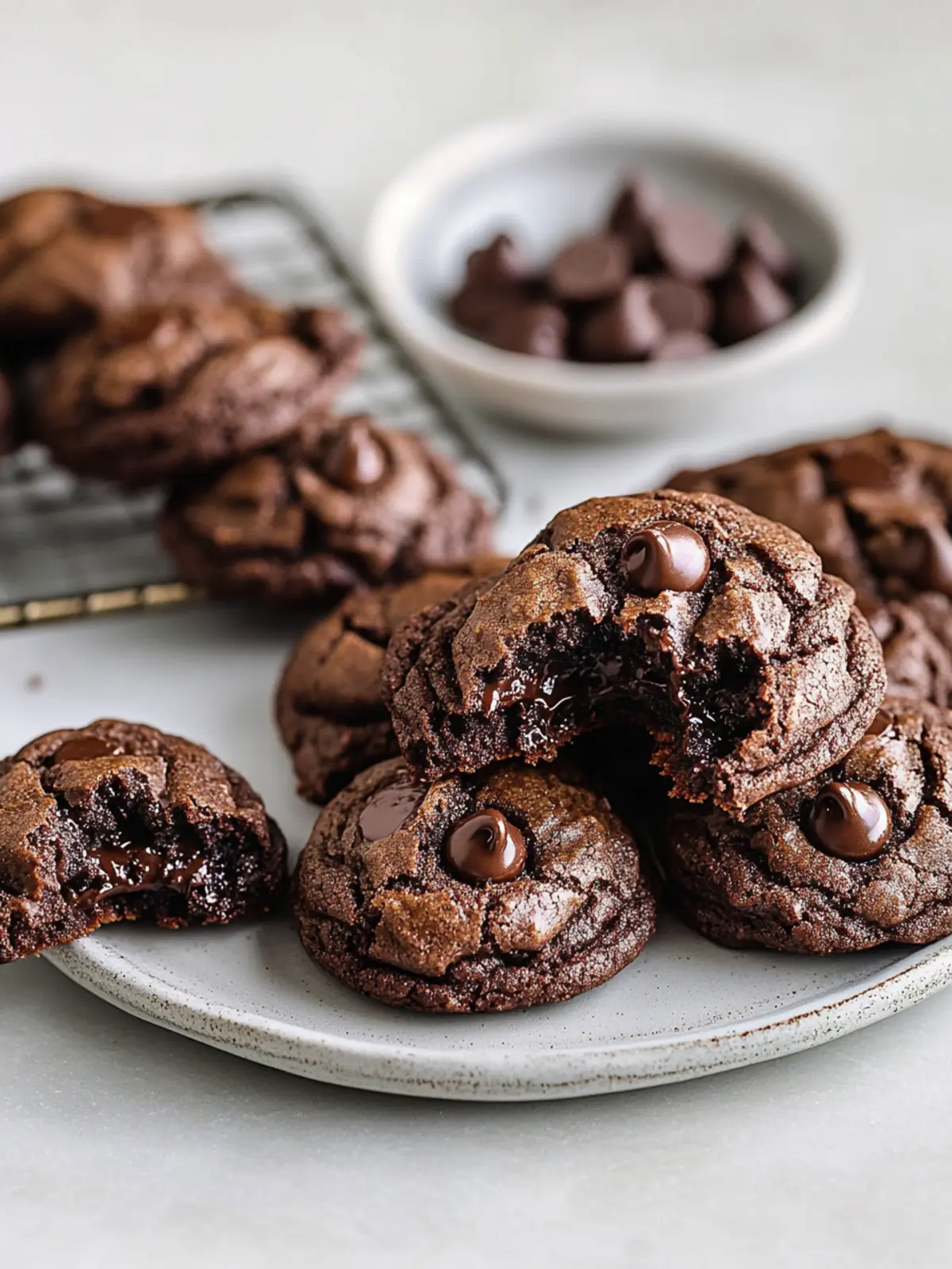 Double Chocolate Chip Cookies