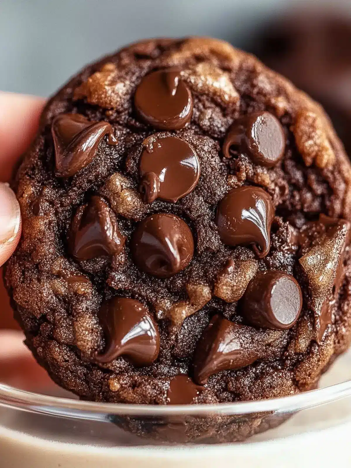 Chewy Double Chocolate Chip Cookies