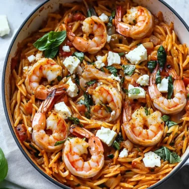 One Pot Harissa Shrimp and Feta Orzo Ready in 30 Minutes 10 One Pot Harissa Shrimp and Feta Orzo