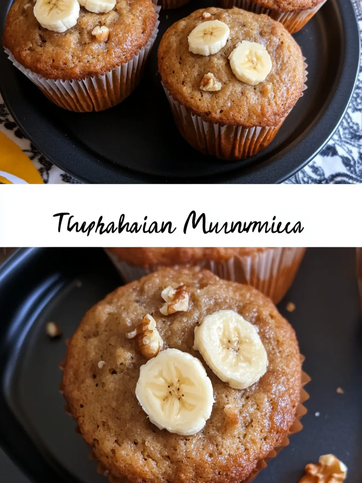 Traditional Banana Nut Muffins from Scratch