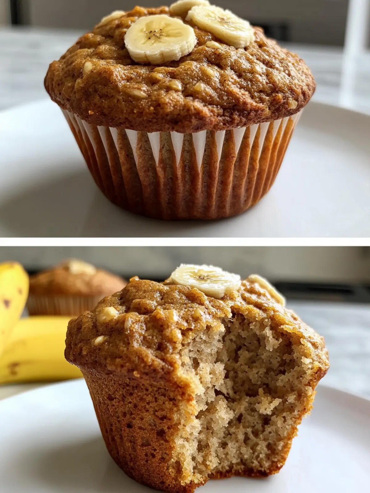 Peanut Butter Banana Muffins (High Protein) for Busy Mornings