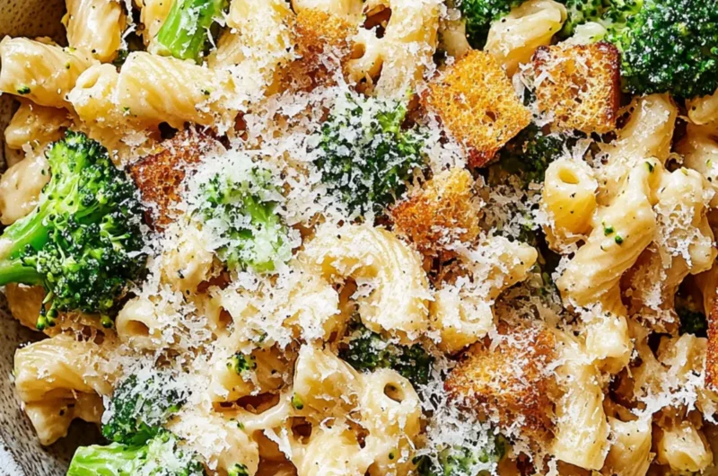 Broccoli Caesar Pasta Salad