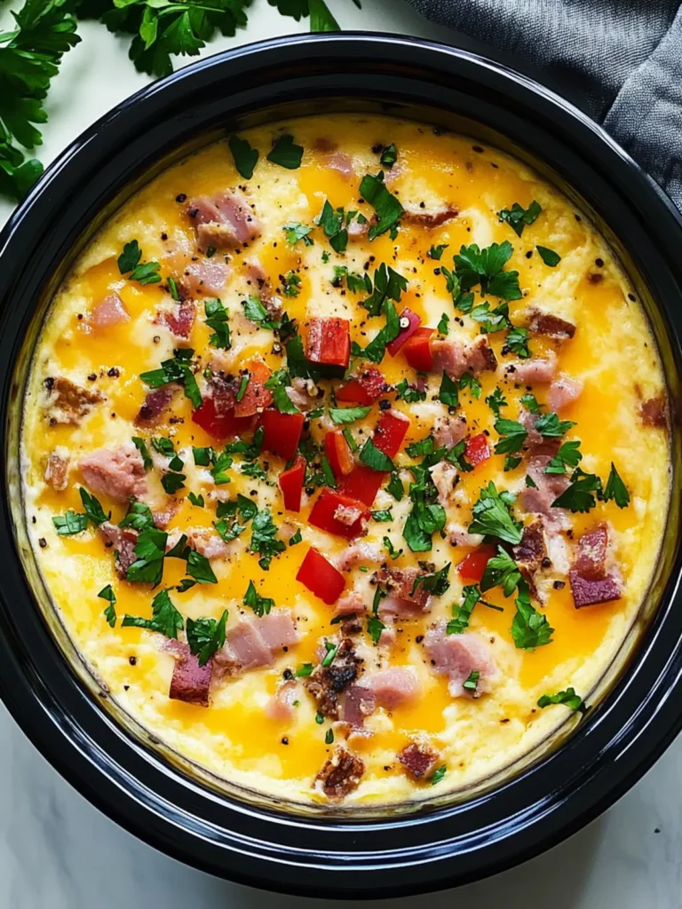 Savory Overnight Crock-Pot Breakfast Casserole for Easy Mornings 2 Overnight Crock-Pot Breakfast Casserole