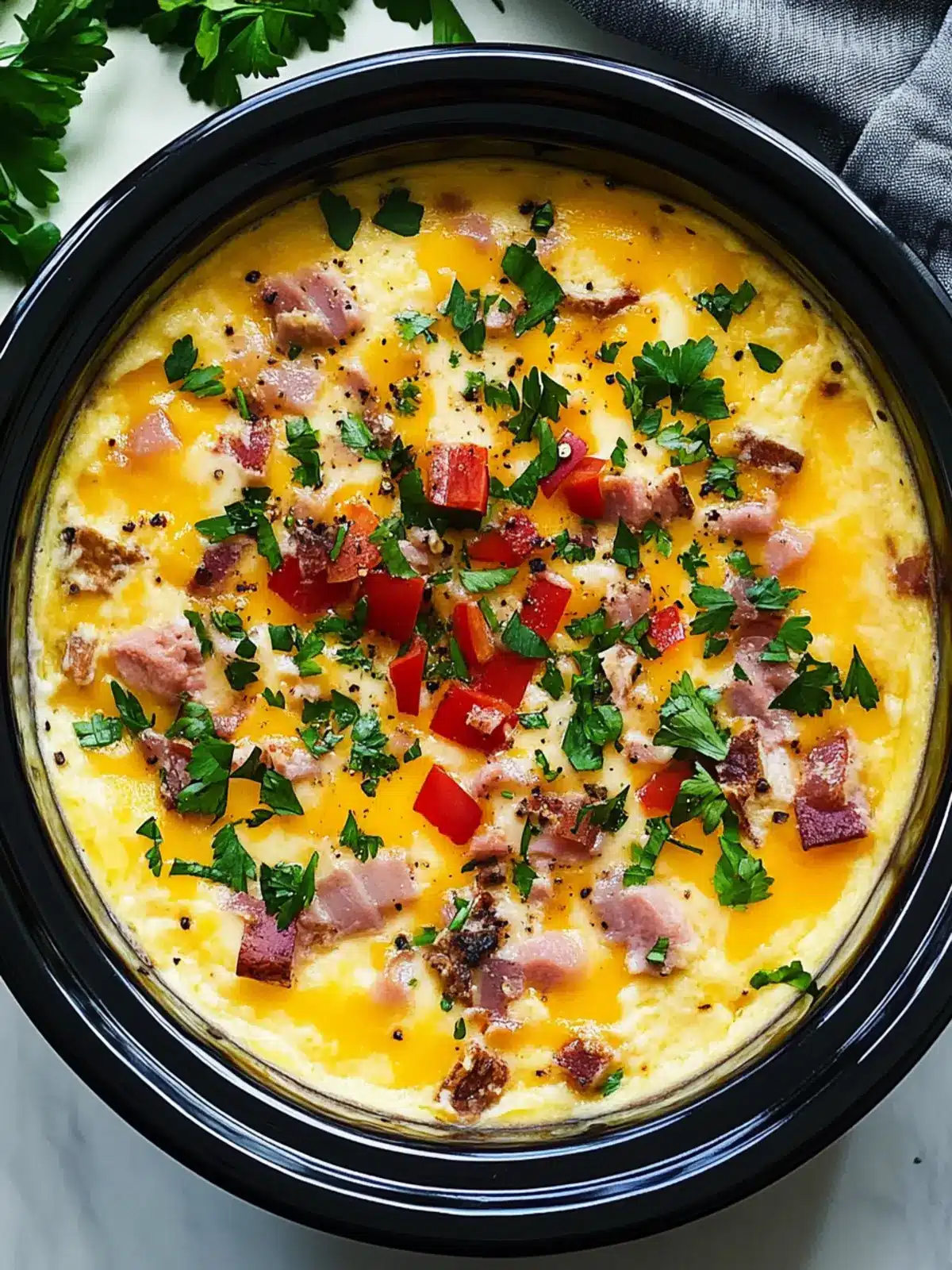 Overnight Crock-Pot Breakfast Casserole