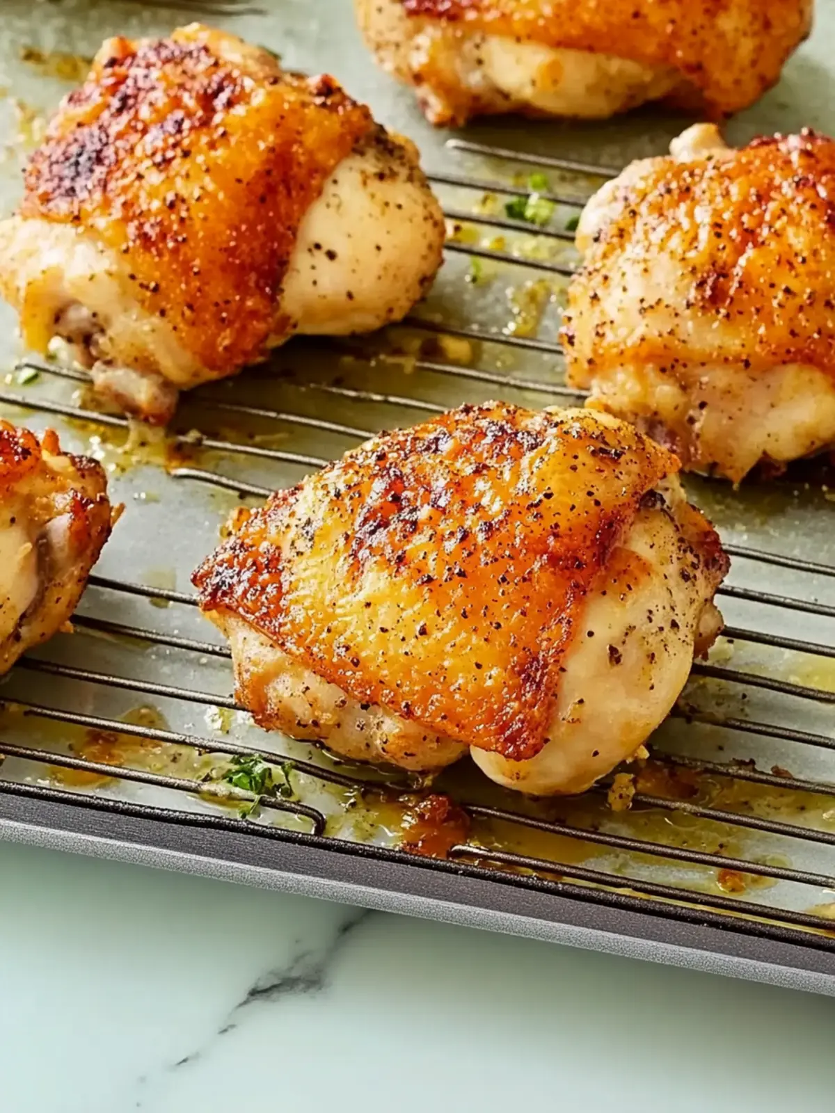 Crispy Baked Chicken Thighs